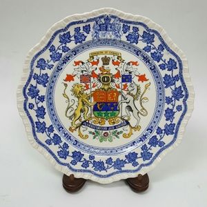 Vintage Dominion of Canada Masons plate blue